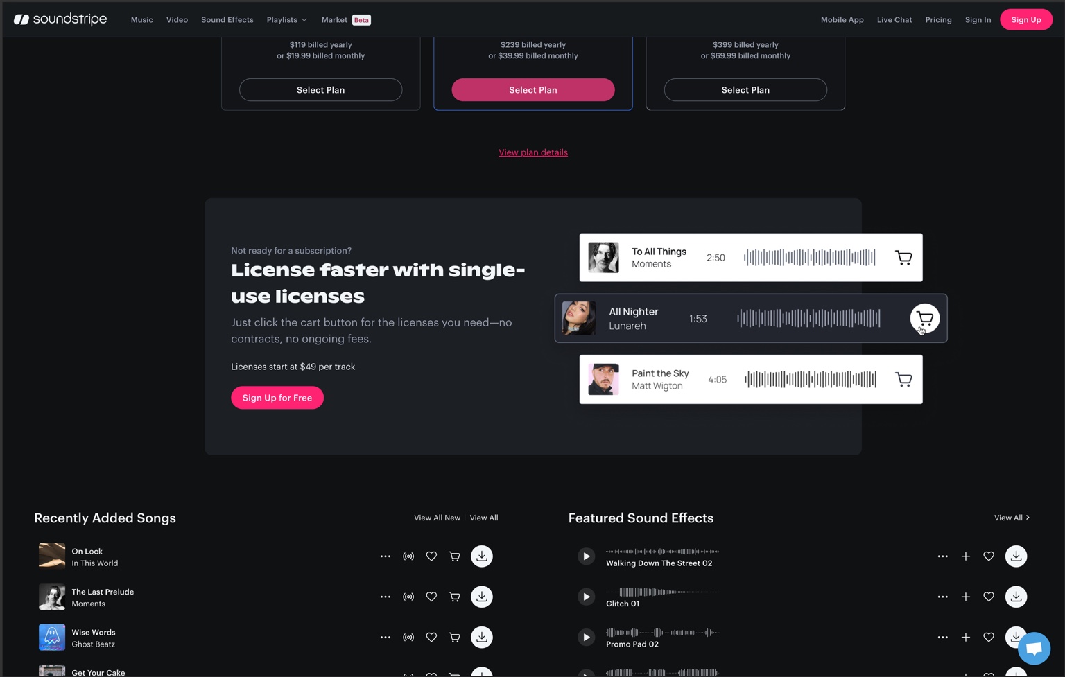 Soundstripe work example