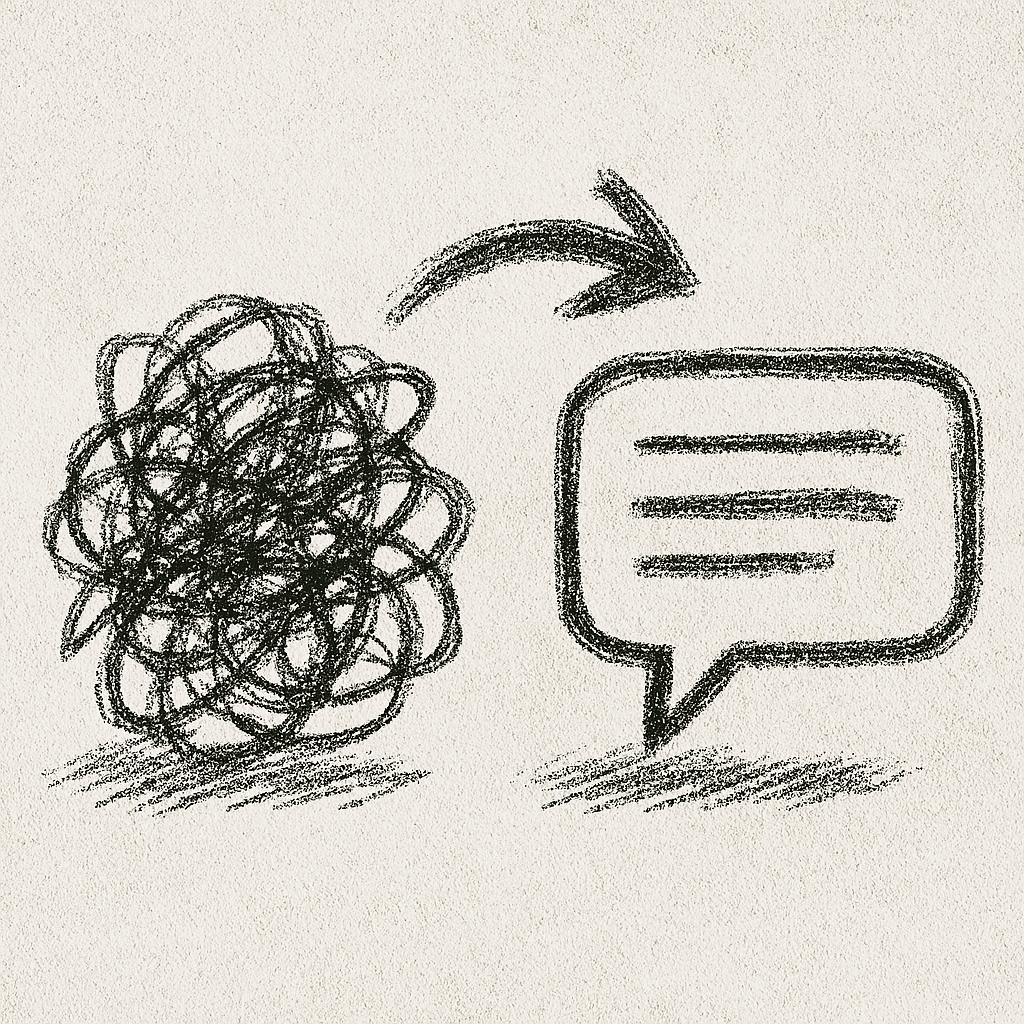 the mess becomes the message